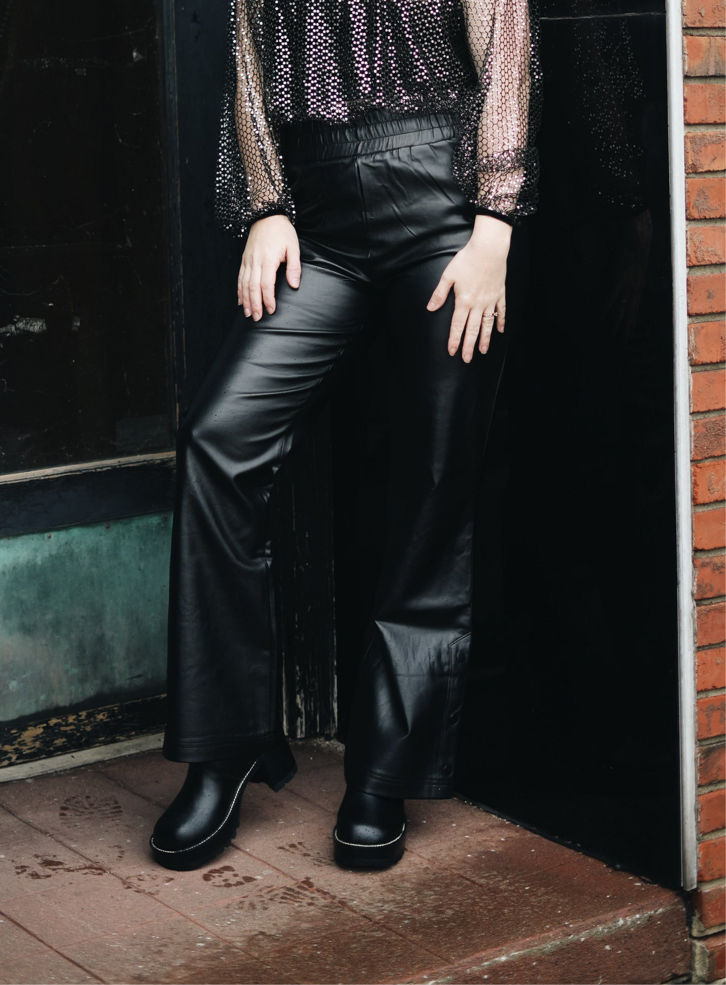 Faux Leather Pants
