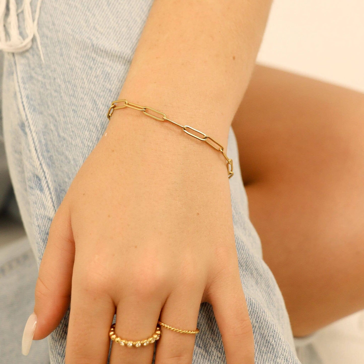 Layla Paperclip Chain Bracelet