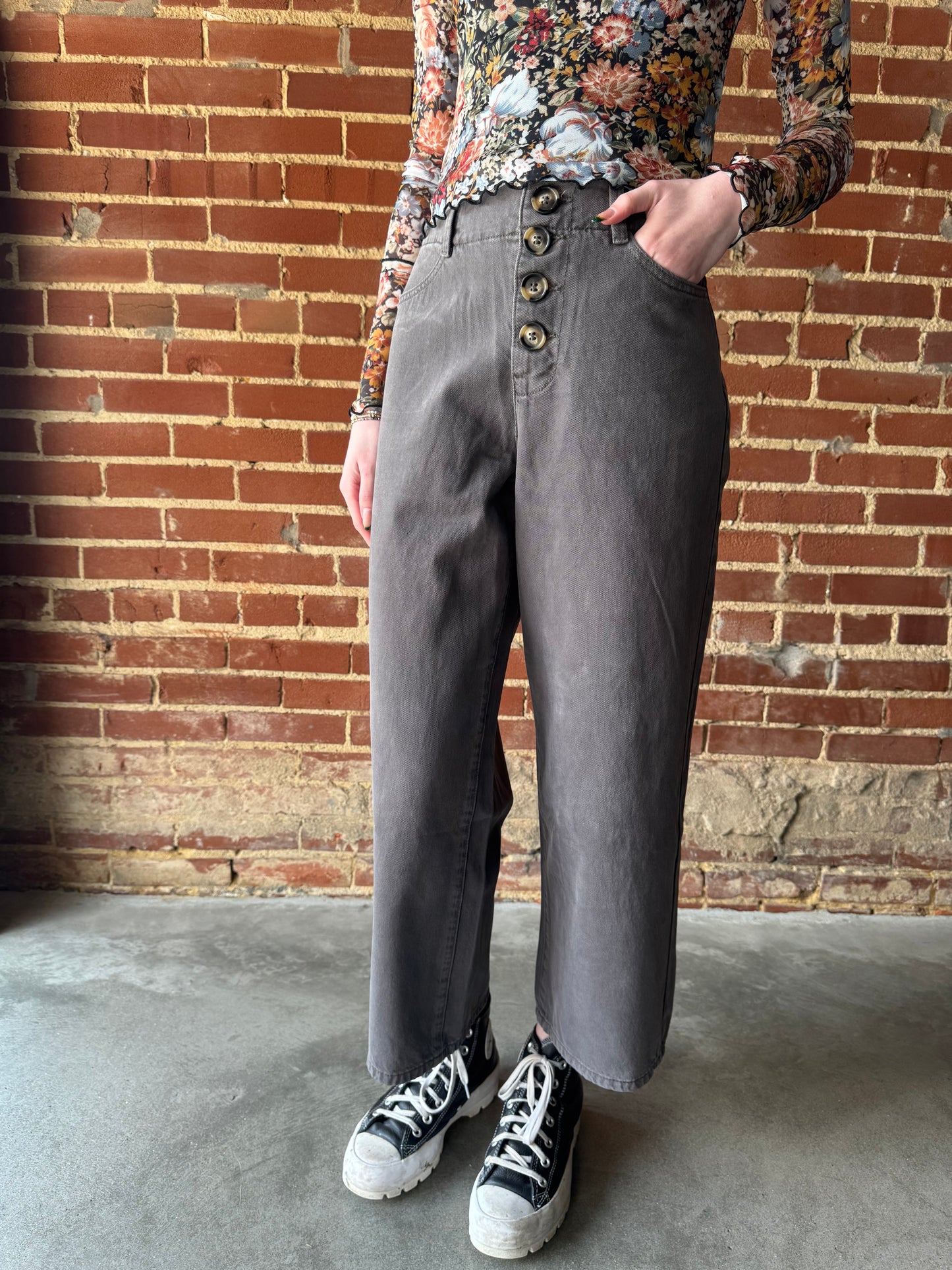 Emerson Button Fly Trousers