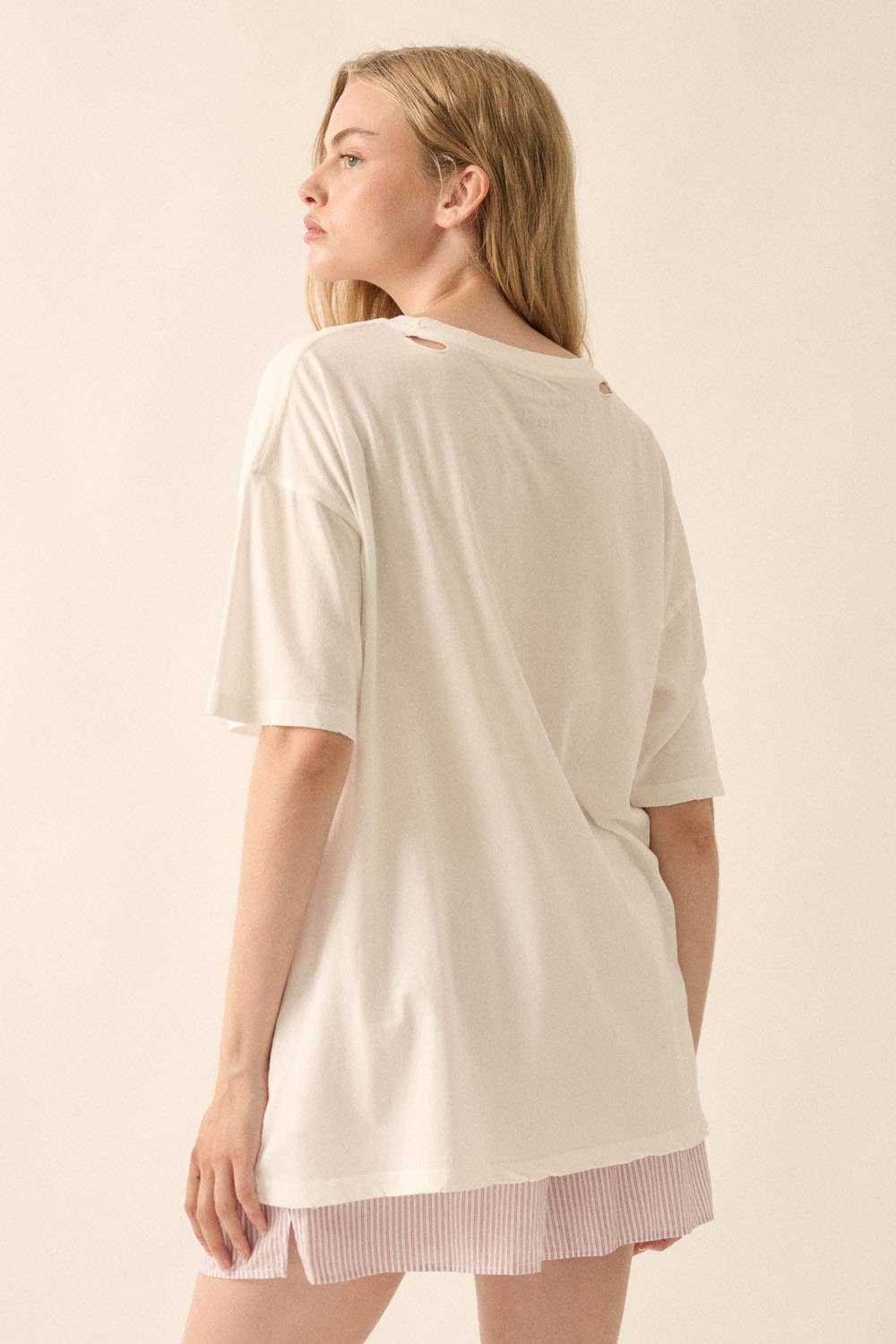 Flower And Butterfly Oversize Tee