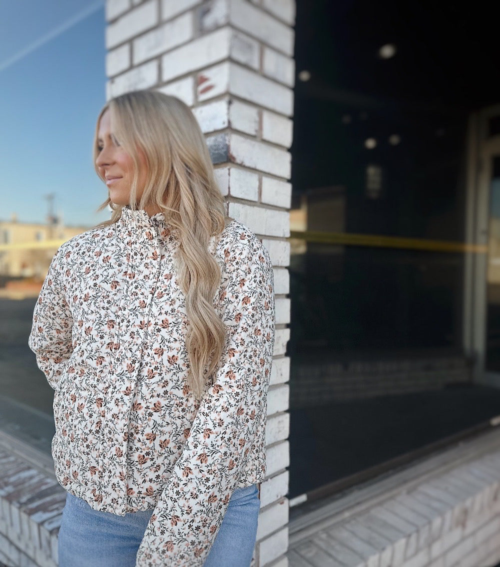 Floral Cord Jacket