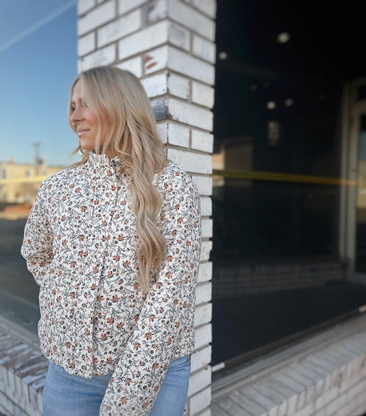 Floral Cord Jacket