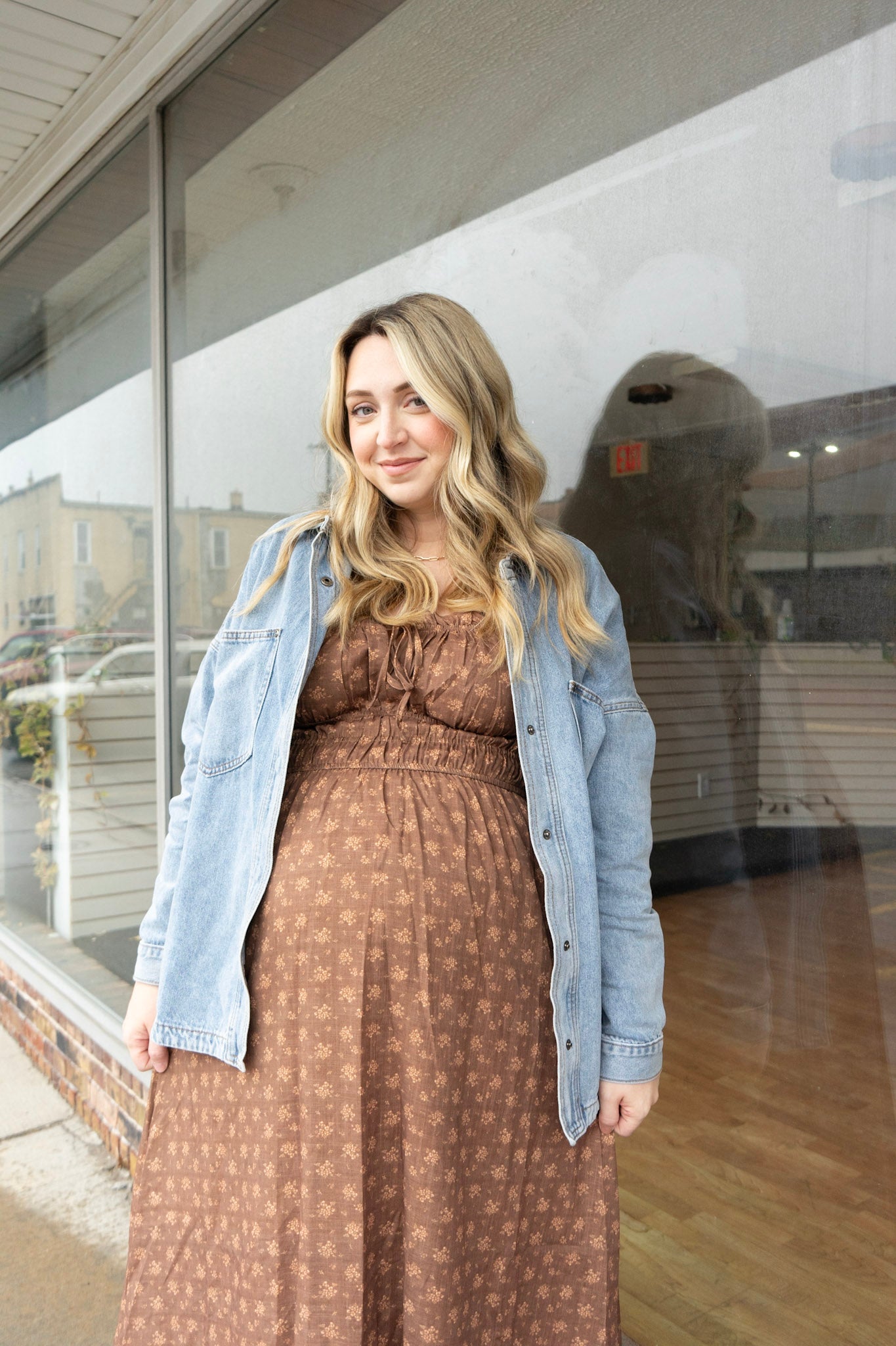 Button Denim Shacket