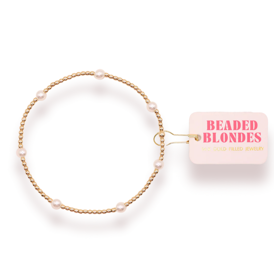 Beaded Blondes Madi Bracelet - Gold
