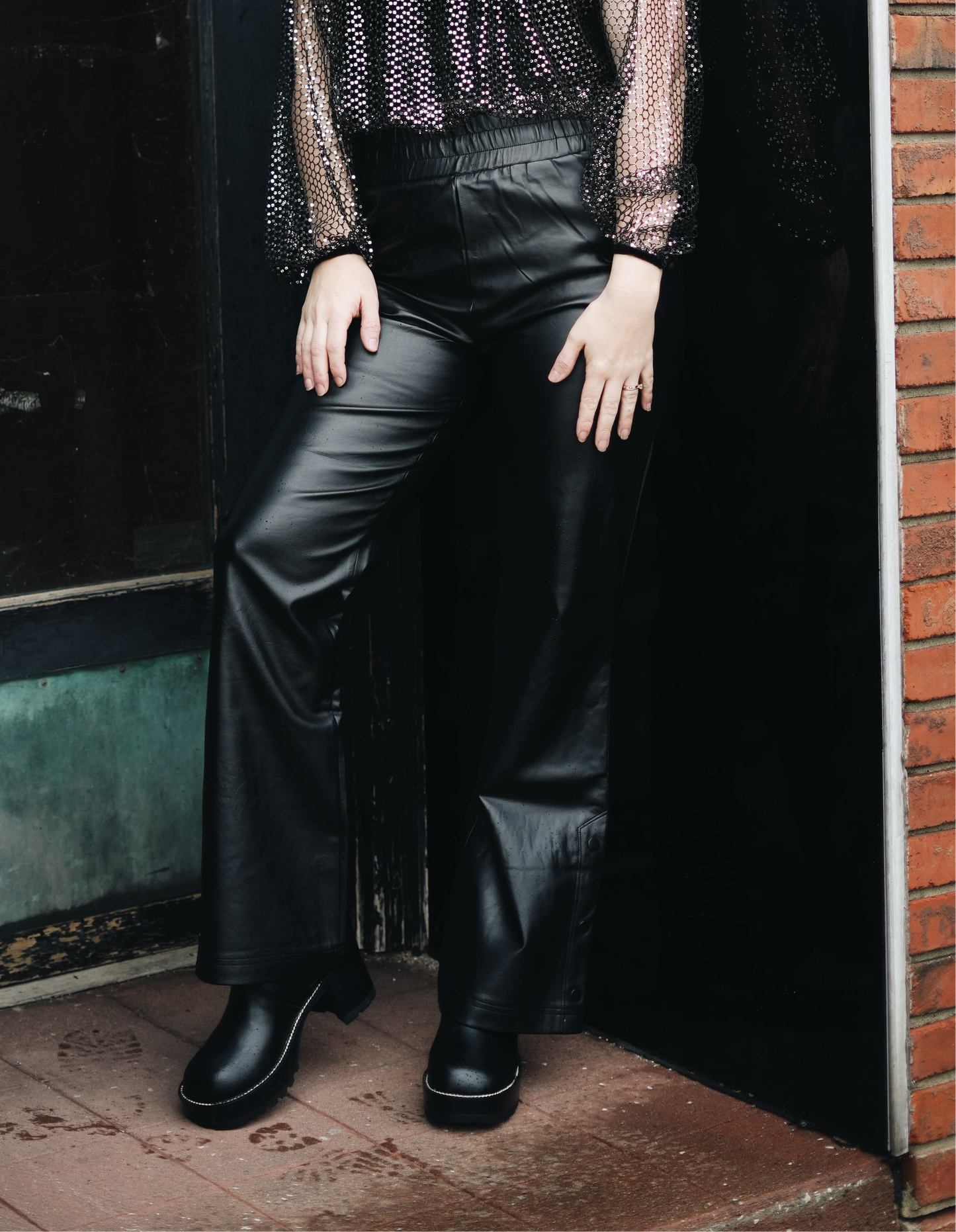 Faux Leather Pants