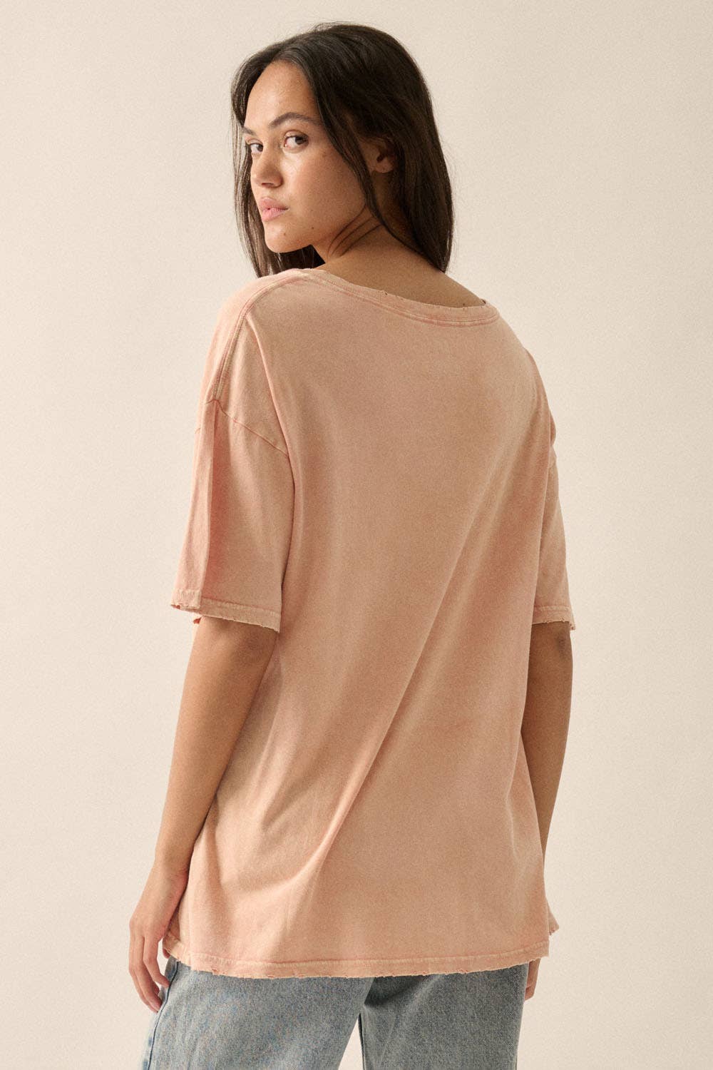 Oversized V-Neck T-Shirt