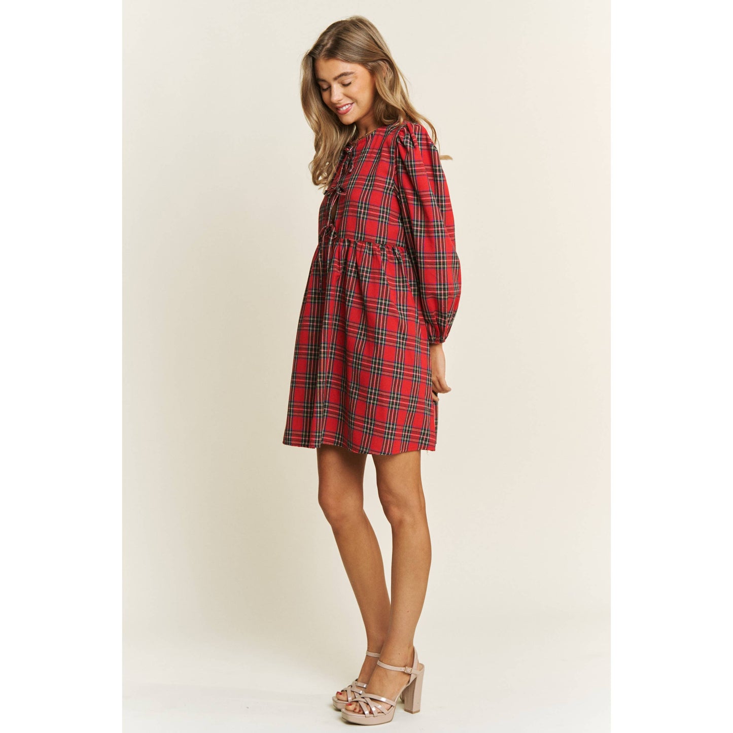 Christmas Bow Mini Dress