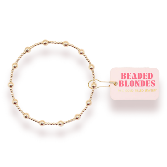 Beaded Blondes June Bracelet-Gold