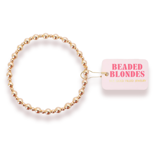 Beaded Blondes Katy Bracelet-Gold