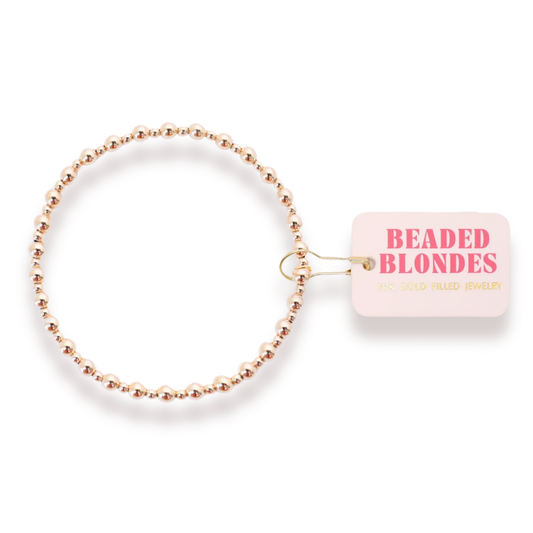 Beaded Blondes Mini Katy Bracelet-Gold