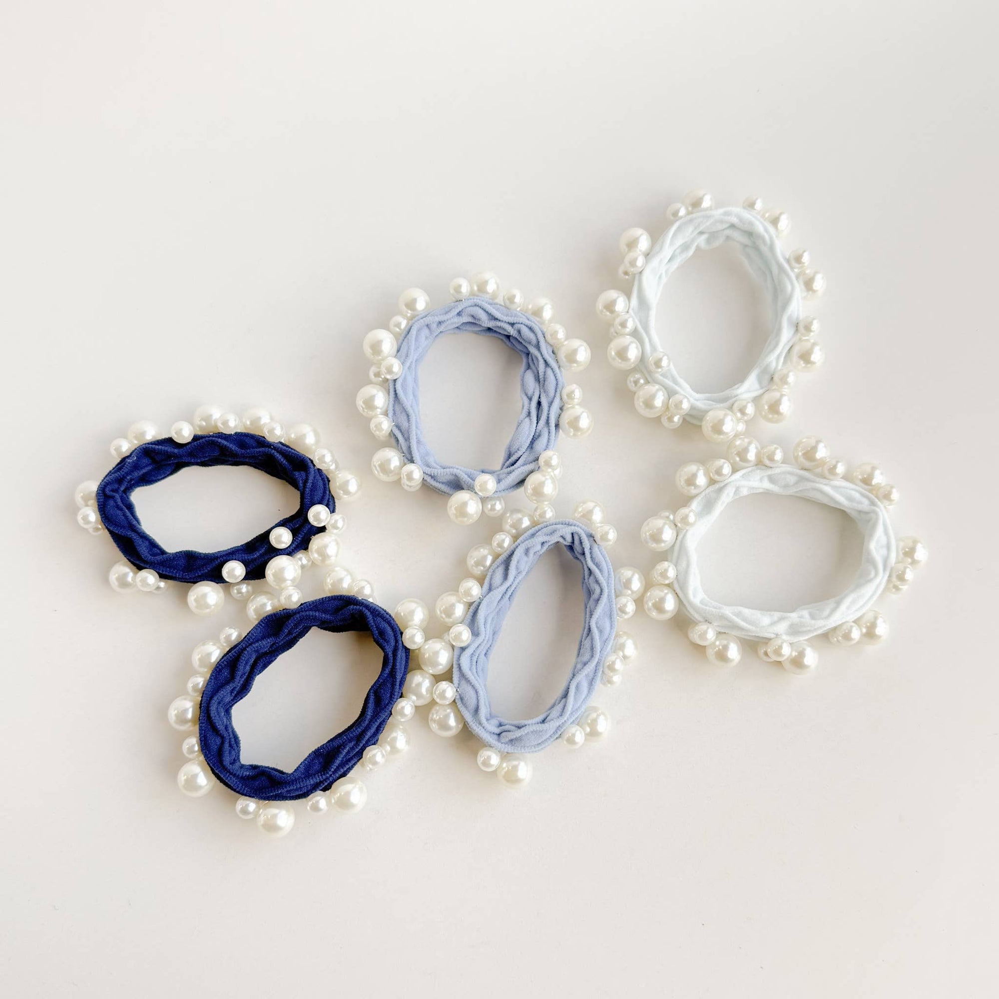 Coastal Pearl Hair Ties (Set of 6)