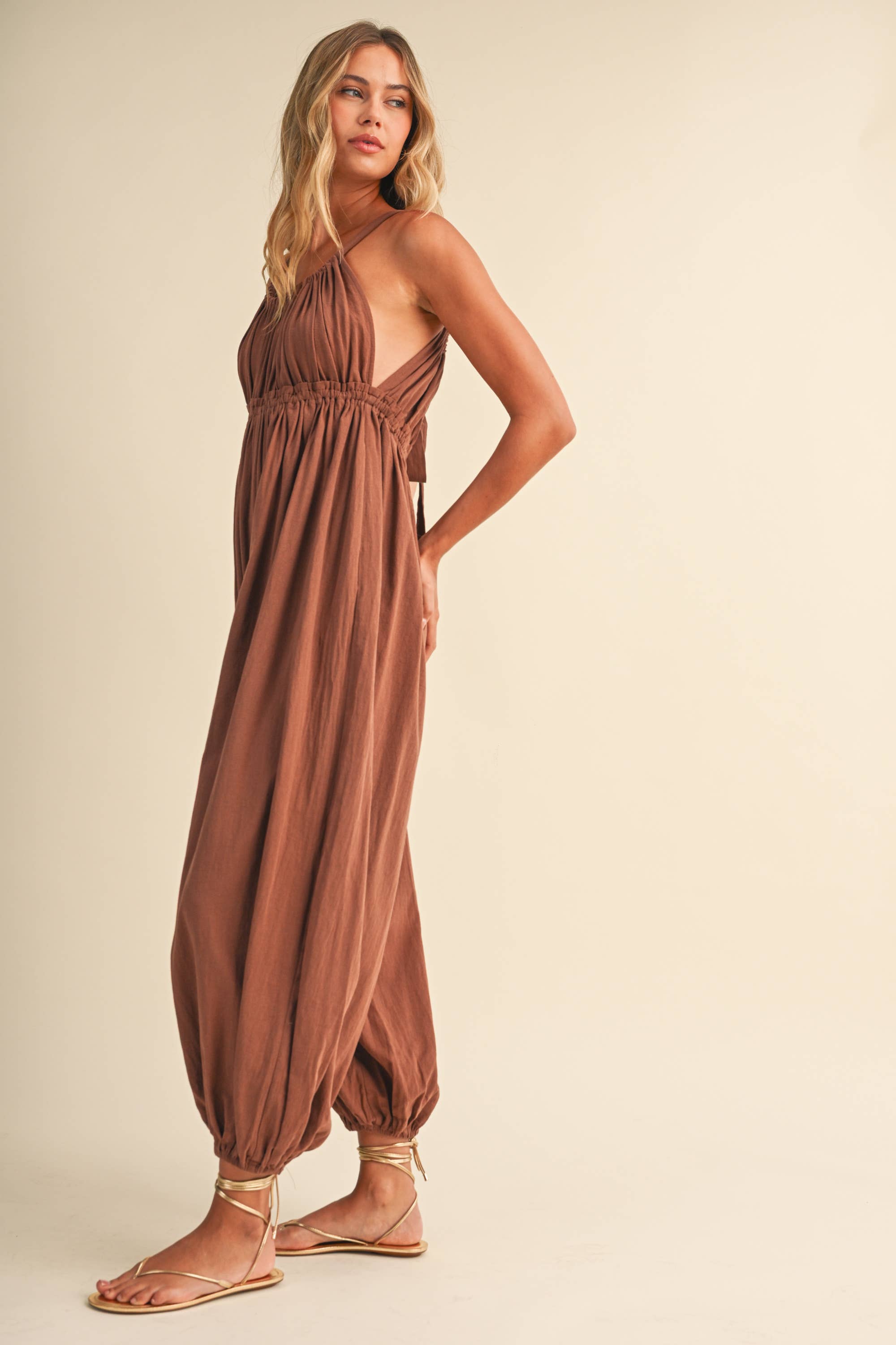 Everyday Brown Jumpsuit