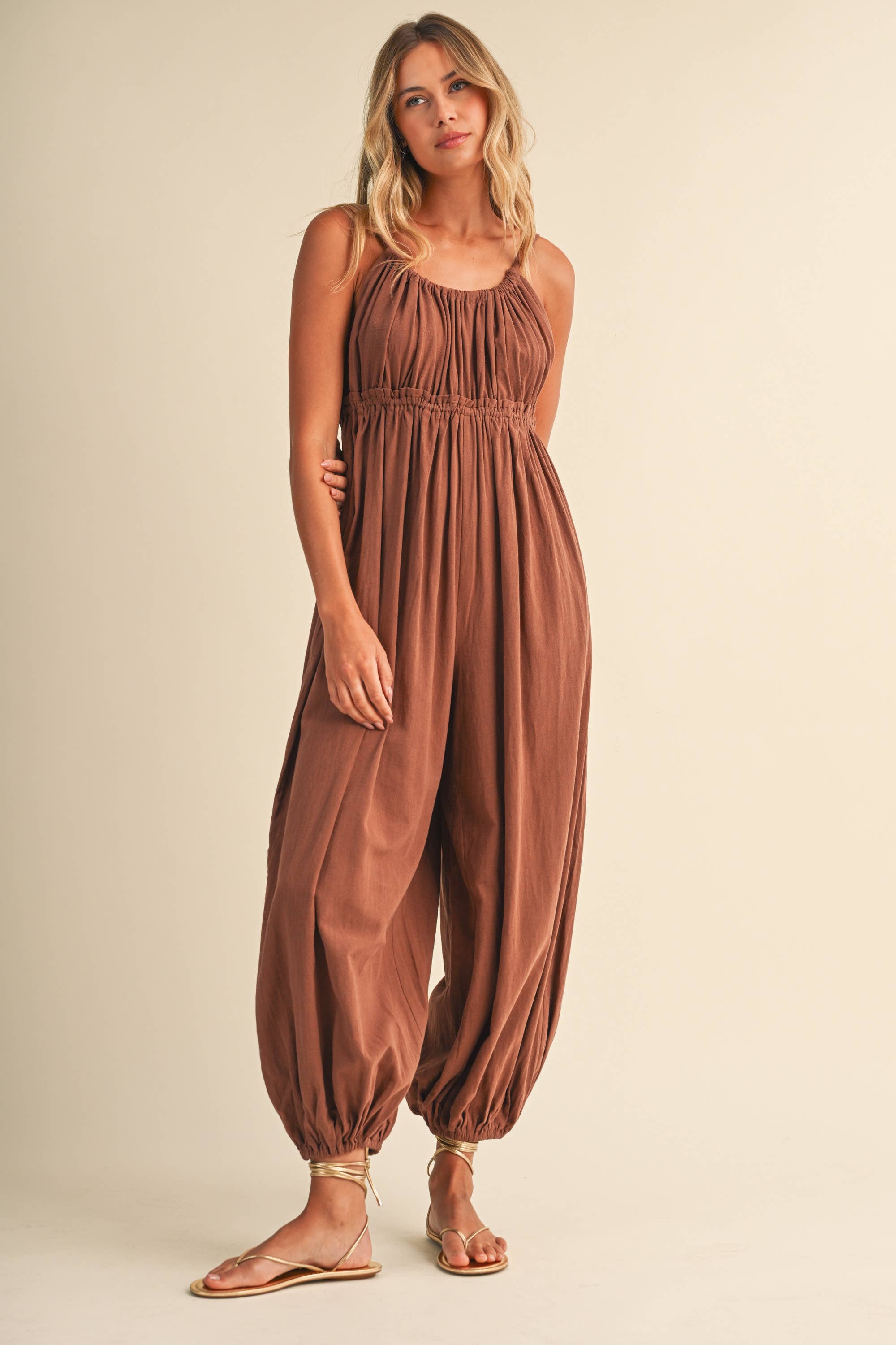 Everyday Brown Jumpsuit