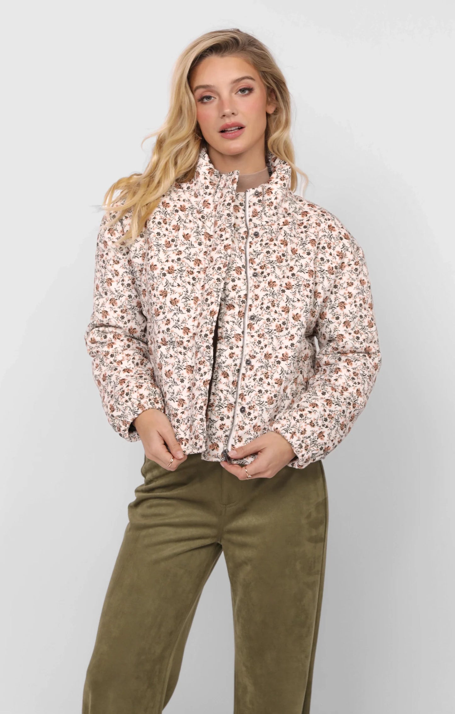 Floral Cord Jacket