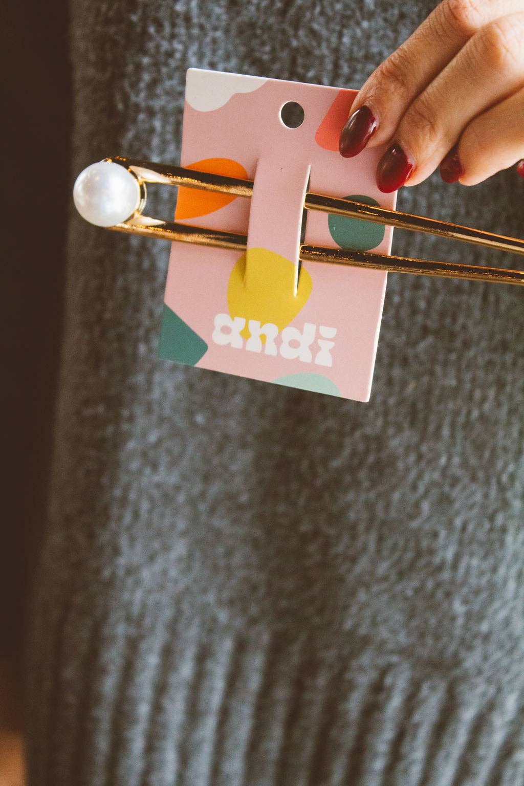 Long Pearl Hair Pin
