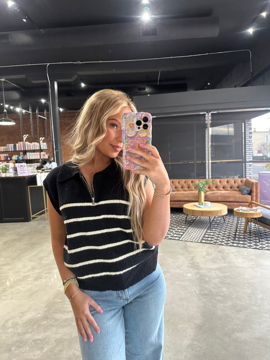 Striped Sleeveless Top