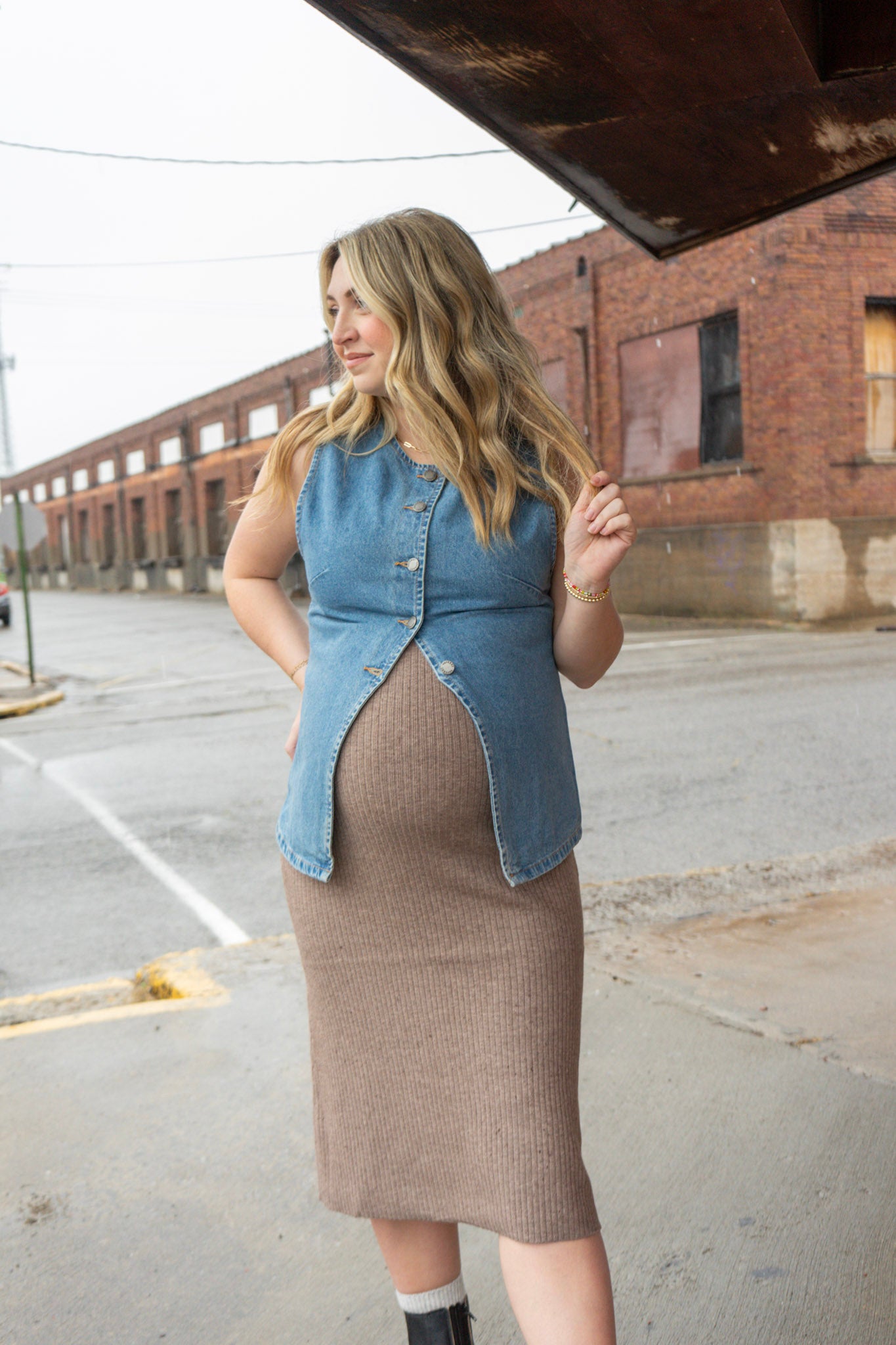 Breezy Denim Vest