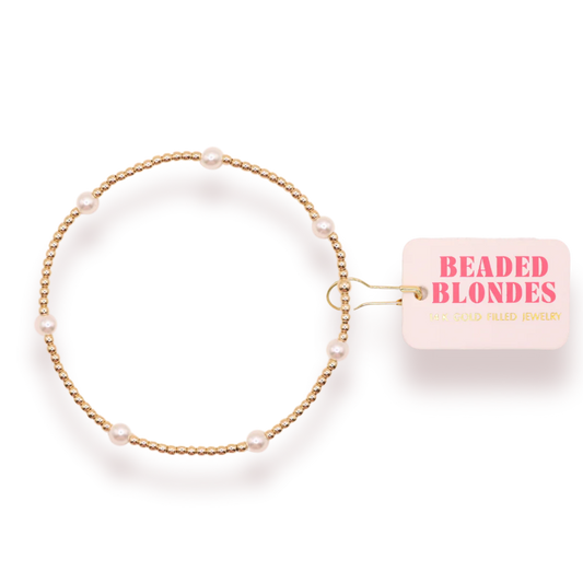 Beaded Blondes Madi Bracelet - Gold