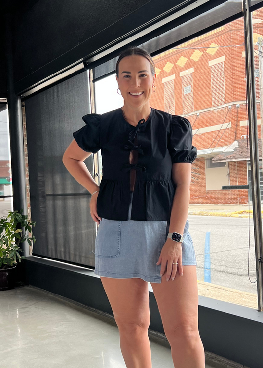Babydoll Bow Top