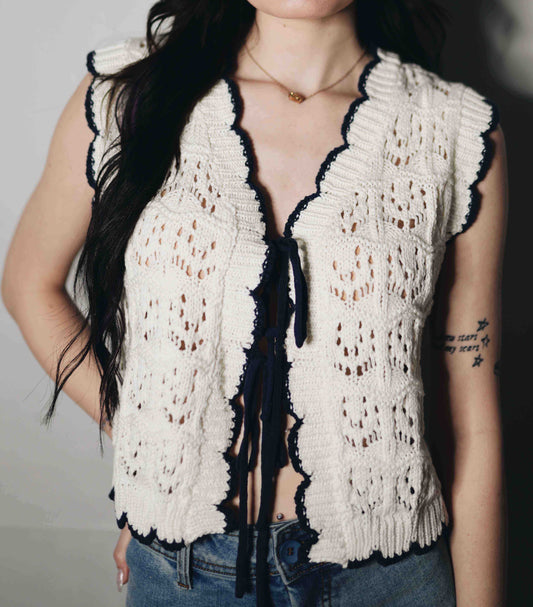 Tie Front Vest