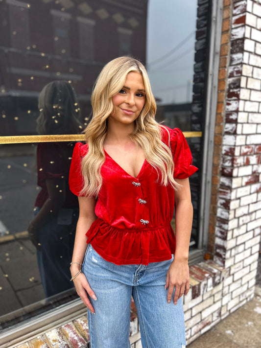 Holiday Velvet Top