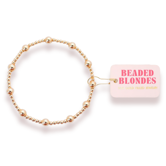 Beaded Blondes Lively Bracelet - Gold