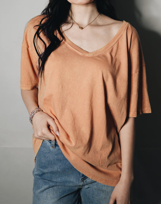 Oversized V-Neck T-Shirt