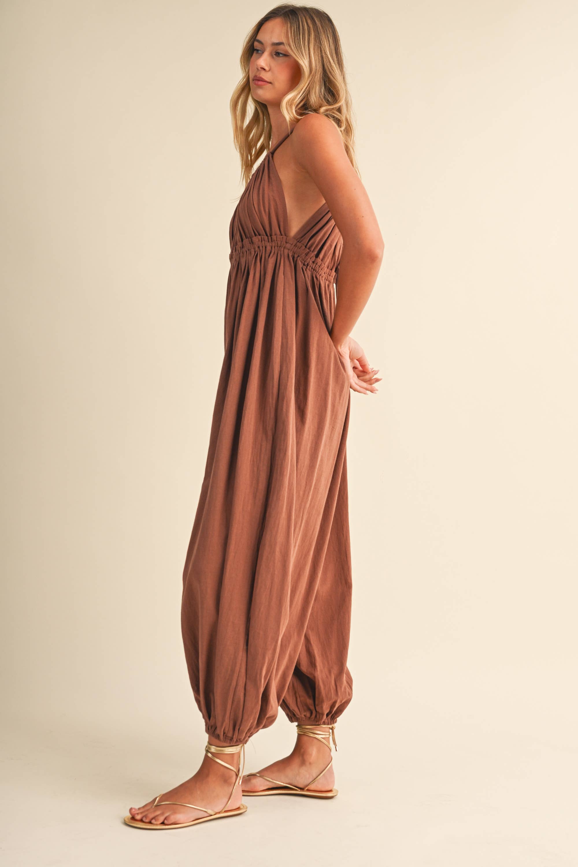 Everyday Brown Jumpsuit
