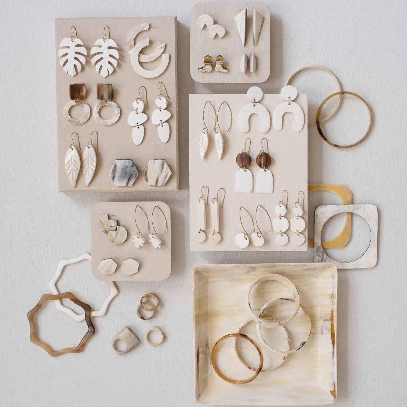 Large Honeycomb Post Earrings