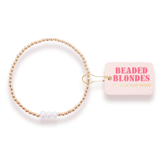 Beaded Blondes Harper Bracelet-Gold