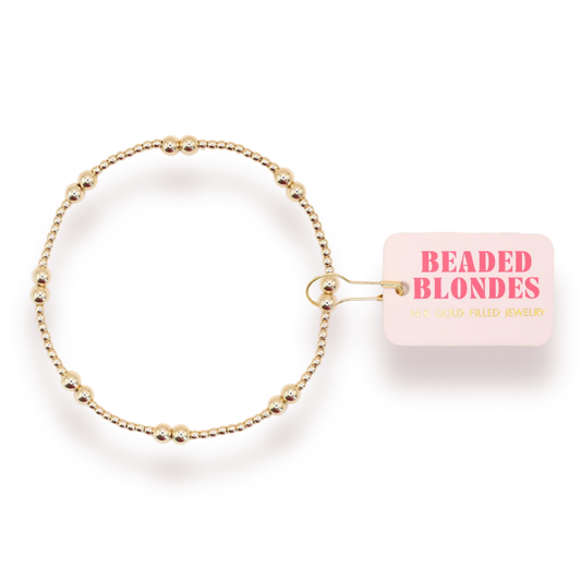 Beaded Blondes Leah Bracelet-Gold